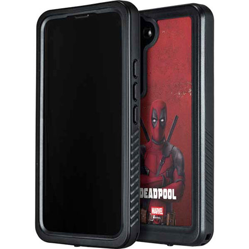 Marvel Deadpool Legacy Deadpool Red Poster Galaxy S24 Waterproof Case